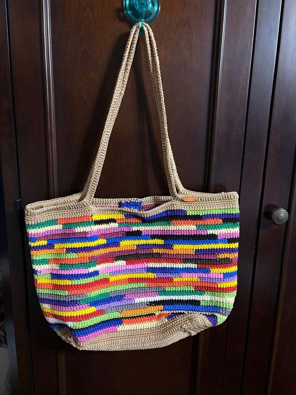 Handmade Colorful Striped Crochet Tote Shoulder Bag
Minimalist Boho
